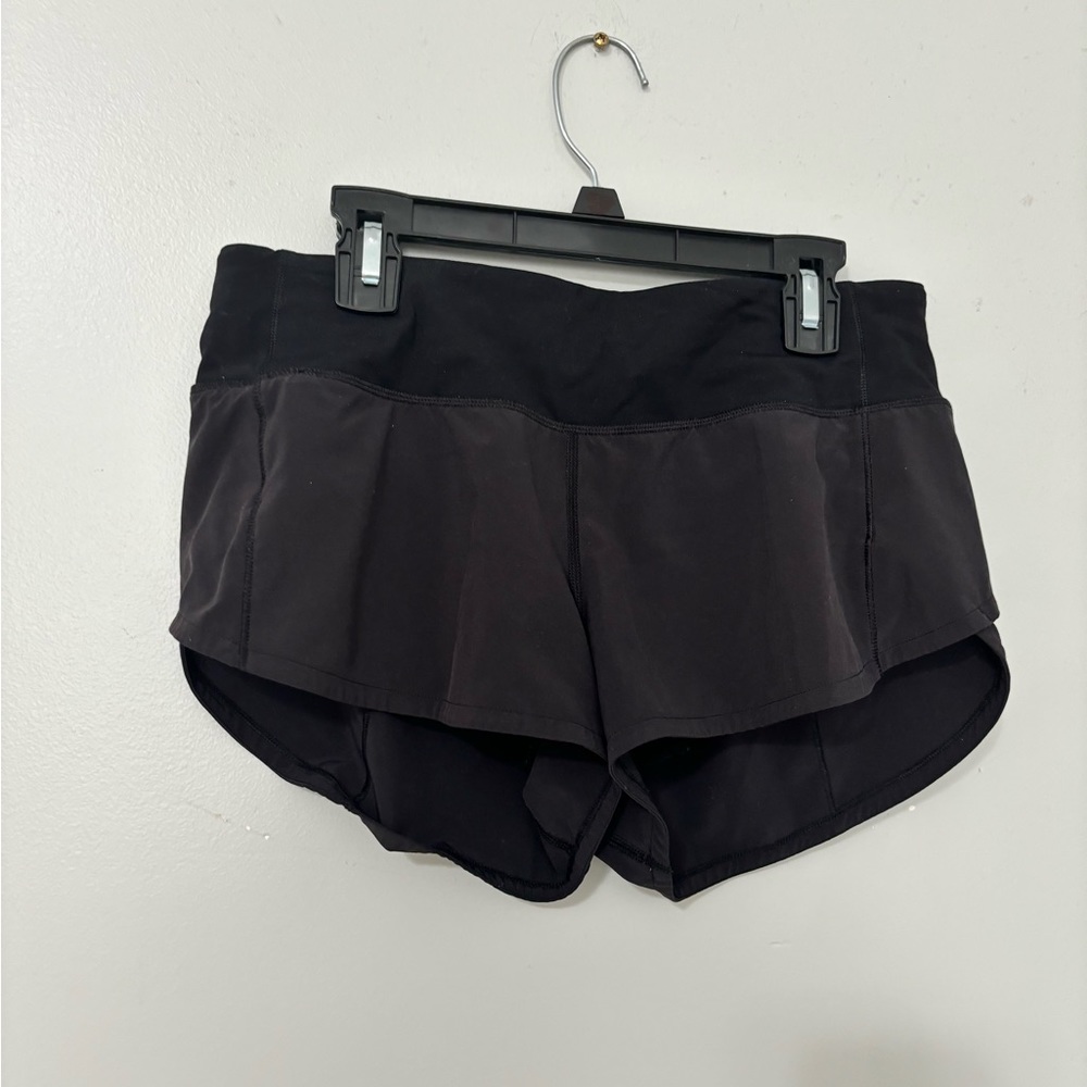 Black lululemon speed up shorts - size 4!!!